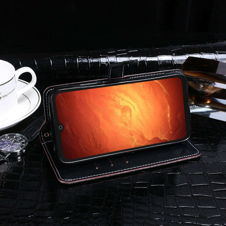 For Blackview BV9800 Pro idewei Crocodile Texture Horizontal Flip Leather Case with Holder & Card...
