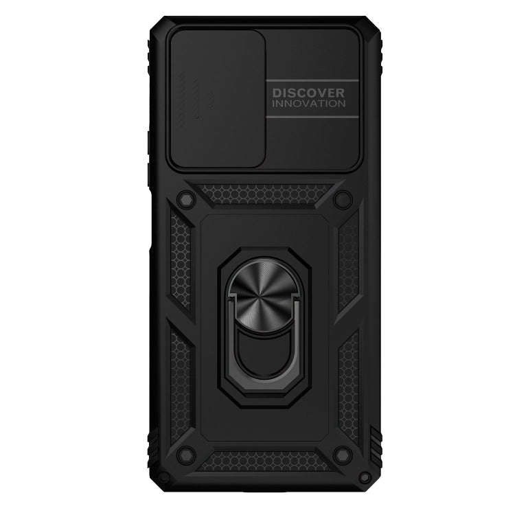 For Xiaomi Redmi Note 11T Pro Sliding Camshield Holder Phone Case(Black)