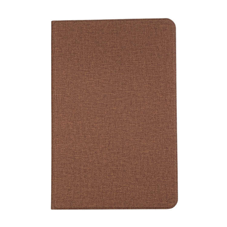 For Huawei Matepad 10.4 Cloth TPU Protective Case with Holder(Brown)