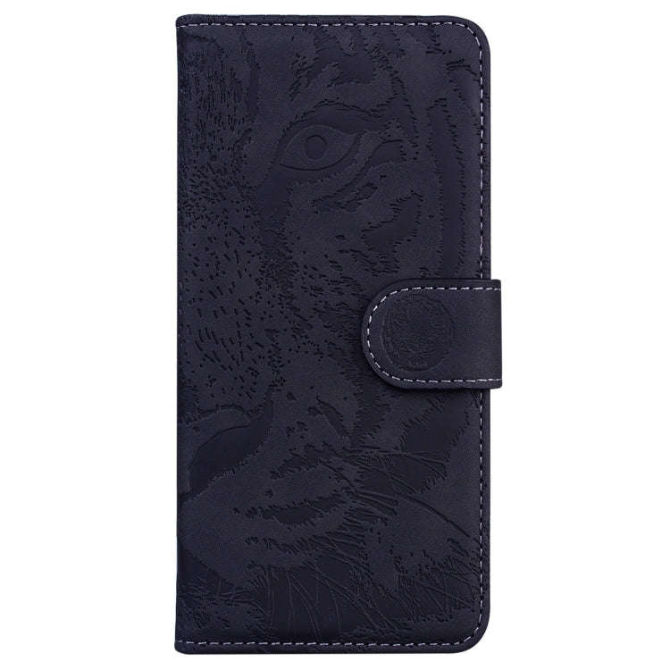 For Xiaomi Redmi 11 Prime 4G Tiger Embossing Pattern Leather Phone Case(Black)