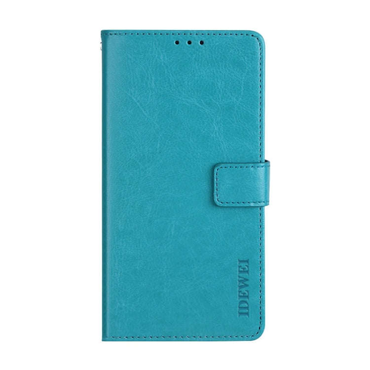 For Huawei nova Y90 idewei Crazy Horse Texture Leather Phone Case(Sky Blue)