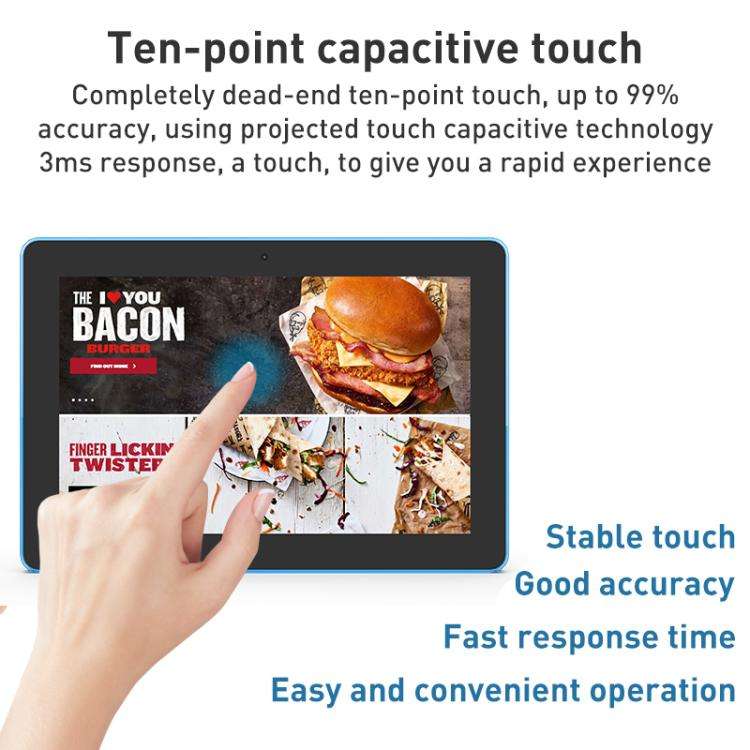 WA1052T 10.1 inch HD IPS Display Advertising Machine Android 8.1 RK3288 2GB+16GB, Plug Type:EU Plug