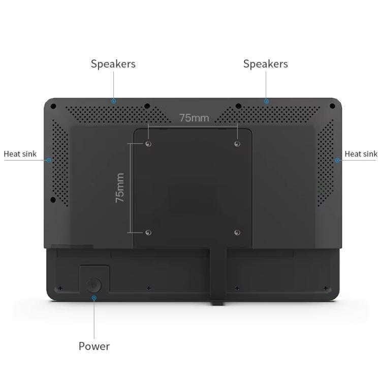 WA1052T 10.1 inch HD IPS Display Advertising Machine Android 8.1 RK3288 2GB+16GB, Plug Type:UK Plug