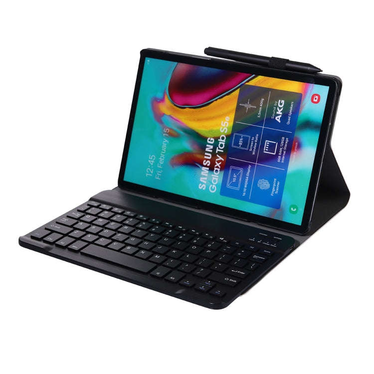 A307 For Galaxy Tab A 8.4 T307 (2020) Bluetooth Keyboard Tablet Case with Stand(Black)