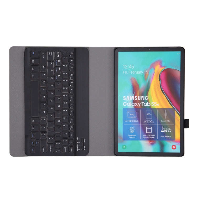A307 For Galaxy Tab A 8.4 T307 (2020) Bluetooth Keyboard Tablet Case with Stand(Black)