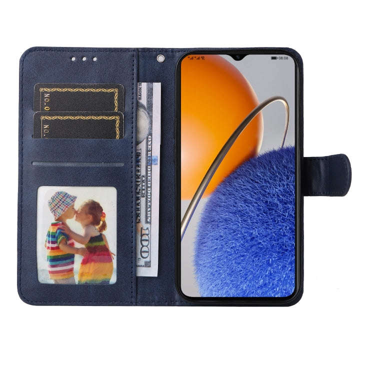 For Huawei nova Y61 Classic Calf Texture Flip Leather Phone Case(Blue)