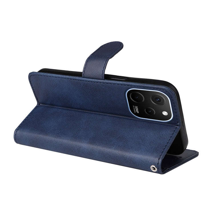 For Huawei nova Y61 Classic Calf Texture Flip Leather Phone Case(Blue)