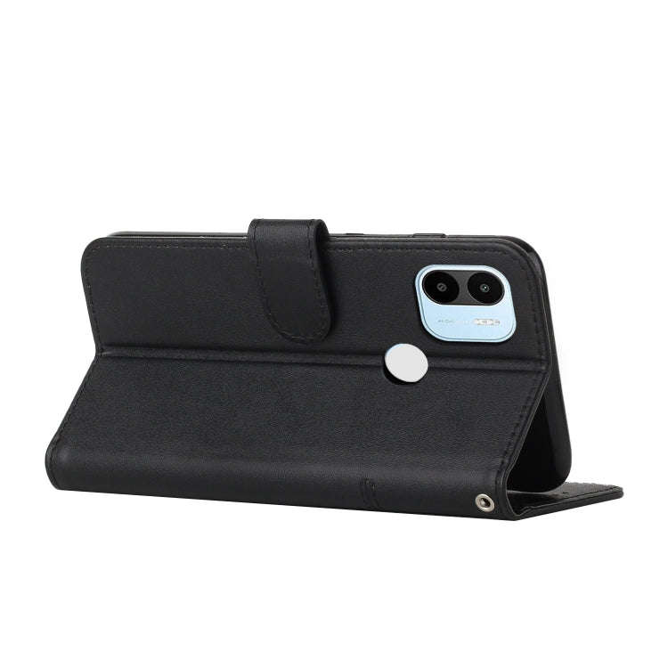 For Xiaomi Redmi A1+ Stitching Calf Texture Buckle Leather Phone Case(Black)