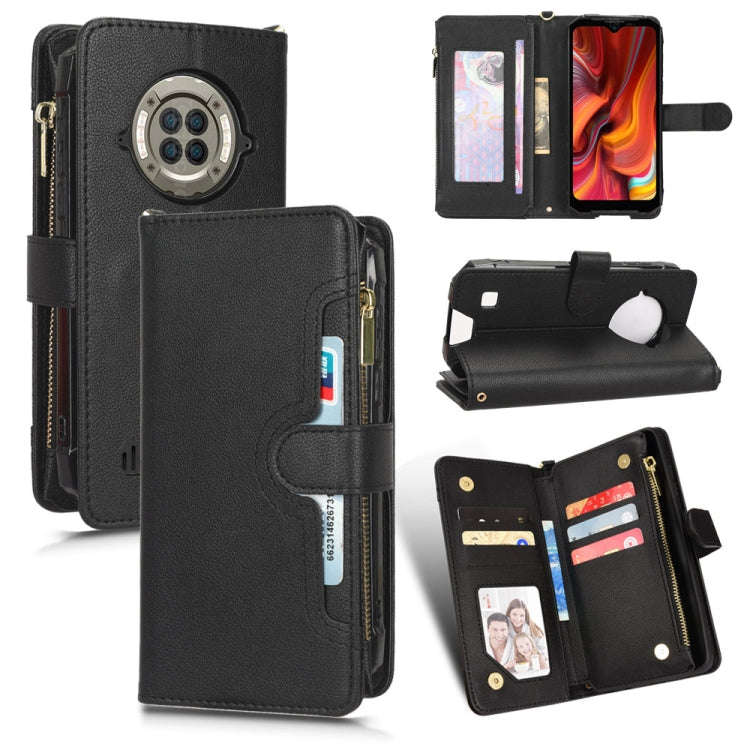 For Doogee S96 Pro Litchi Texture Zipper Leather Phone Case(Black)
