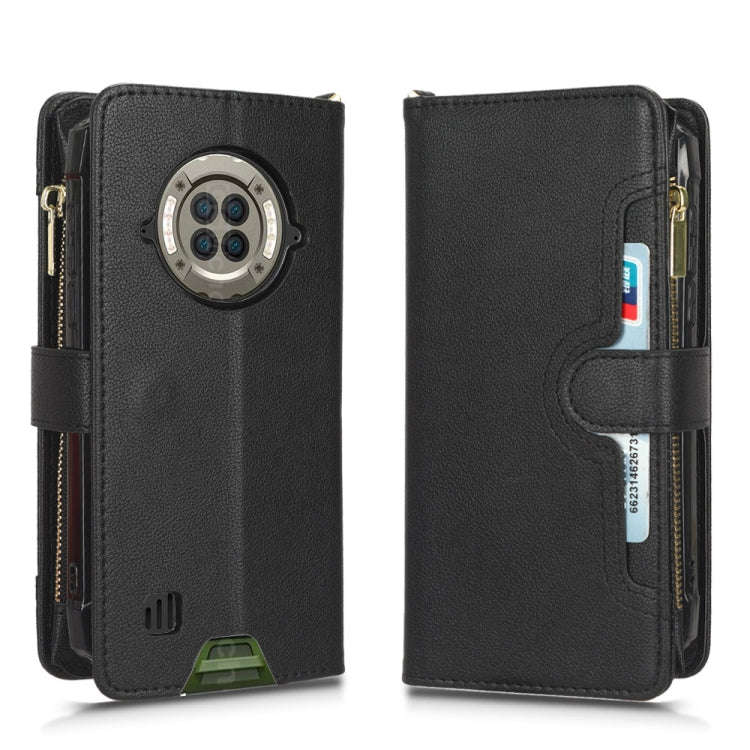 For Doogee S96 Pro Litchi Texture Zipper Leather Phone Case(Black)