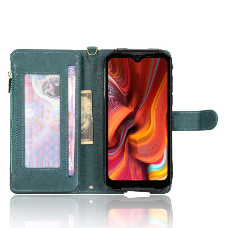 For Doogee S96 Pro Litchi Texture Zipper Leather Phone Case(Green)