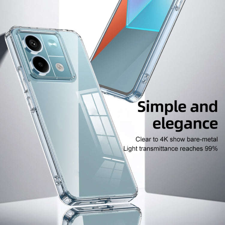 For Xiaomi Redmi Note 13 Armor Clear TPU Hard PC Phone Case(Matte Black)