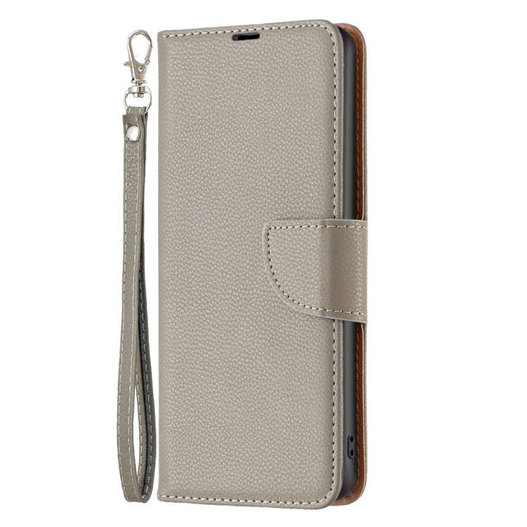 For Xiaomi Redmi Note 12 Global Litchi Texture Pure Color Leather Phone Case(Grey)