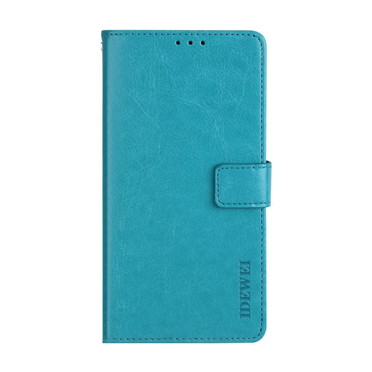 For Blackview A80 Pro idewei Crazy Horse Texture Horizontal Flip Leather Case with Holder & Card ...