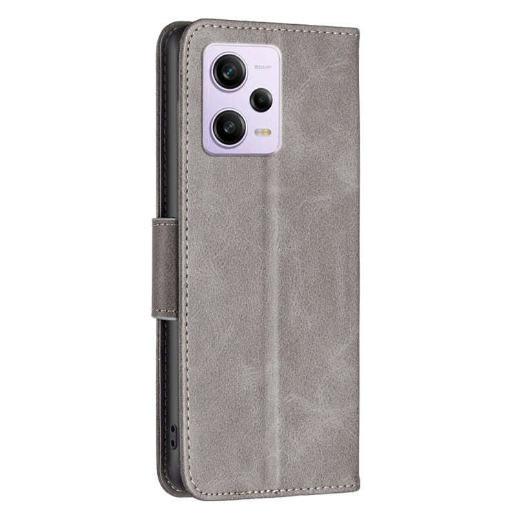 For Xiaomi Redmi Note 12 Pro 5G Global Lambskin Texture Leather Phone Case(Grey)
