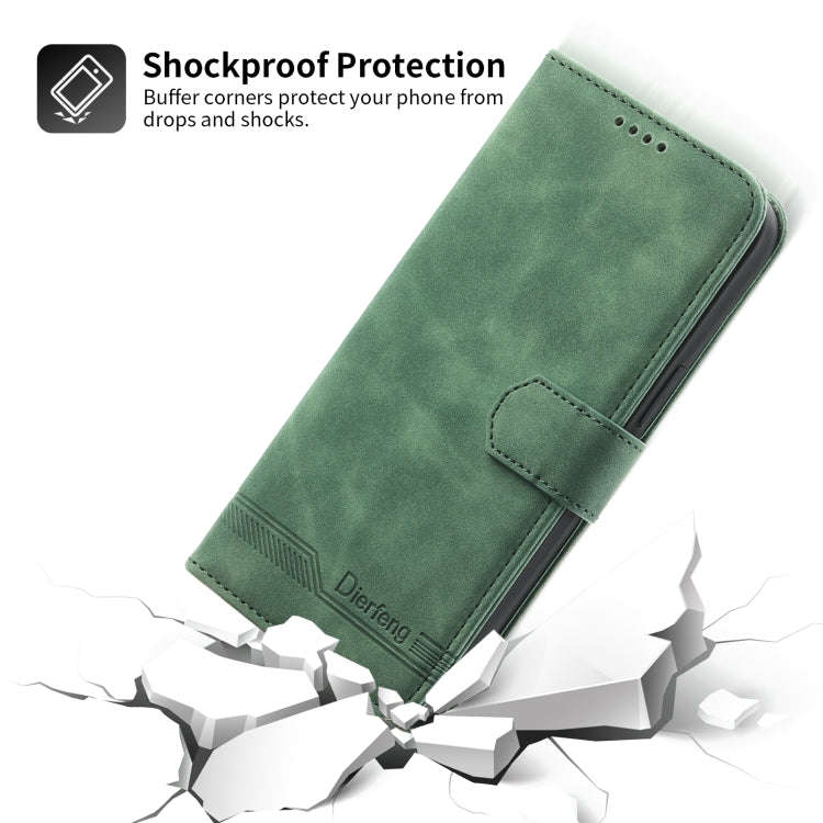 For Xiaomi Redmi Note 11 Pro Max Dierfeng Dream Line TPU + PU Leather Phone Case(Green)