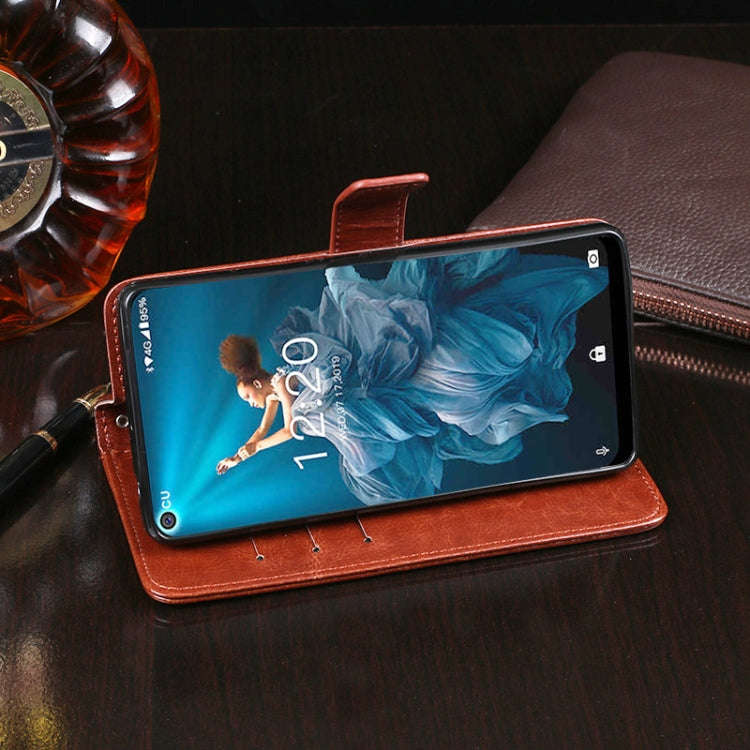 For Oukitel C17 Pro idewei  Crazy Horse Texture Horizontal Flip Leather Case with Holder & Card S...