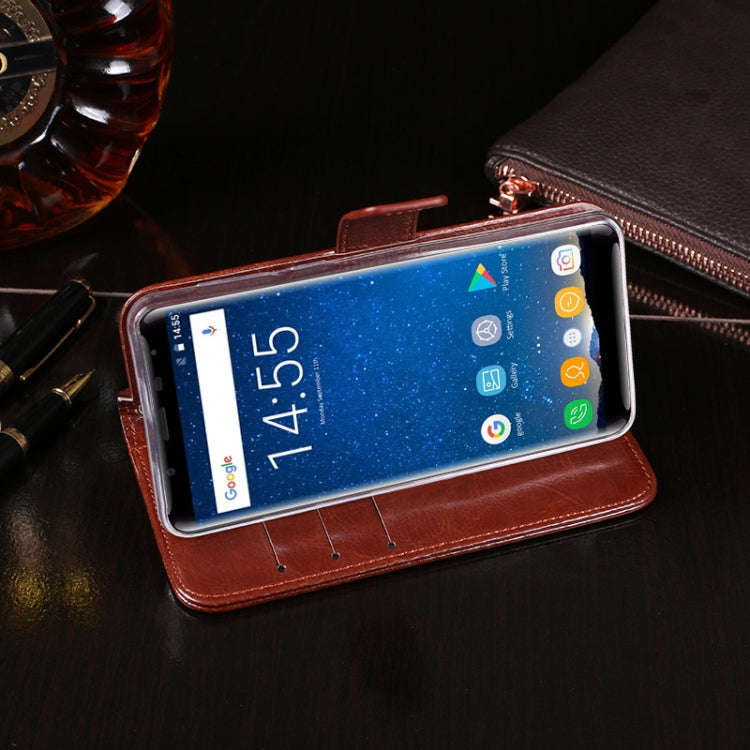 For Oukitel K5000 idewei  Crazy Horse Texture Horizontal Flip Leather Case with Holder & Card Slo...