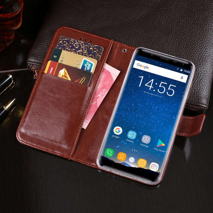 For Oukitel K5000 idewei  Crazy Horse Texture Horizontal Flip Leather Case with Holder & Card Slo...