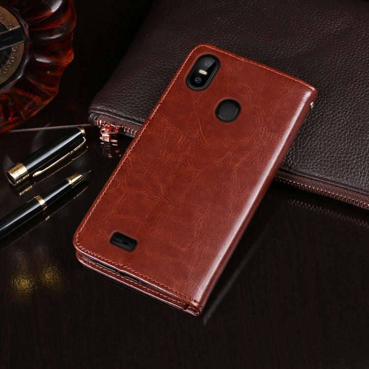 For Ulefone S10 Pro idewei  Crazy Horse Texture Horizontal Flip Leather Case with Holder & Card S...