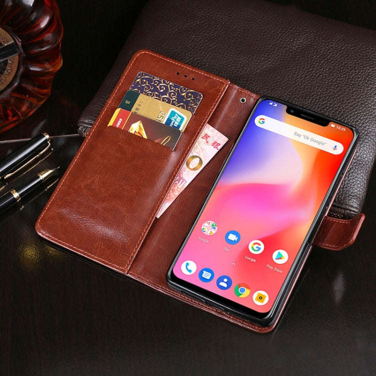For Ulefone S10 Pro idewei  Crazy Horse Texture Horizontal Flip Leather Case with Holder & Card S...