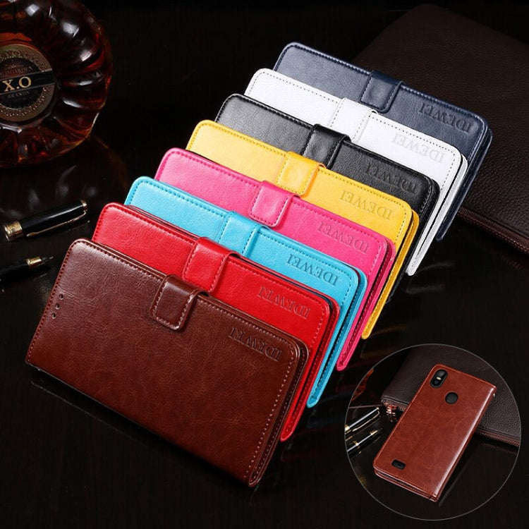 For Ulefone S10 Pro idewei  Crazy Horse Texture Horizontal Flip Leather Case with Holder & Card S...