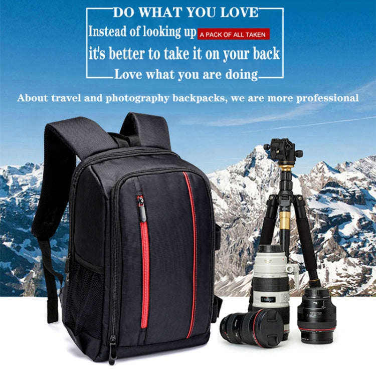 Outdoor Camera Backpack Waterproof Photography Camera Shoulders Bag, Size:45x32x18cm(Red)