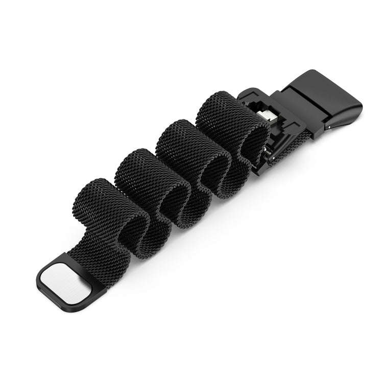 For Honor Band 7 Milan Magnetic Metal Watch Band(Black)