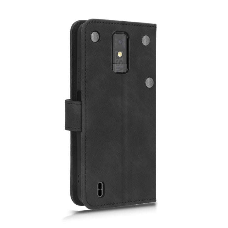 For ZTE Blade A32 Skin Feel Magnetic Flip Leather Phone Case(Black)