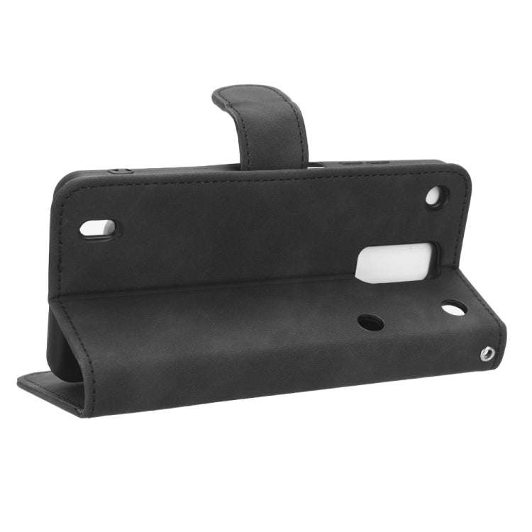 For ZTE Blade A32 Skin Feel Magnetic Flip Leather Phone Case(Black)