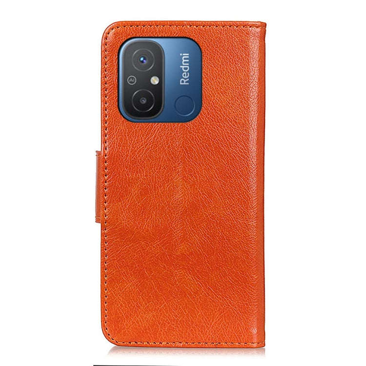 For Xiaomi Redmi 12C/11A Nappa Texture Leather Phone Case(Orange)