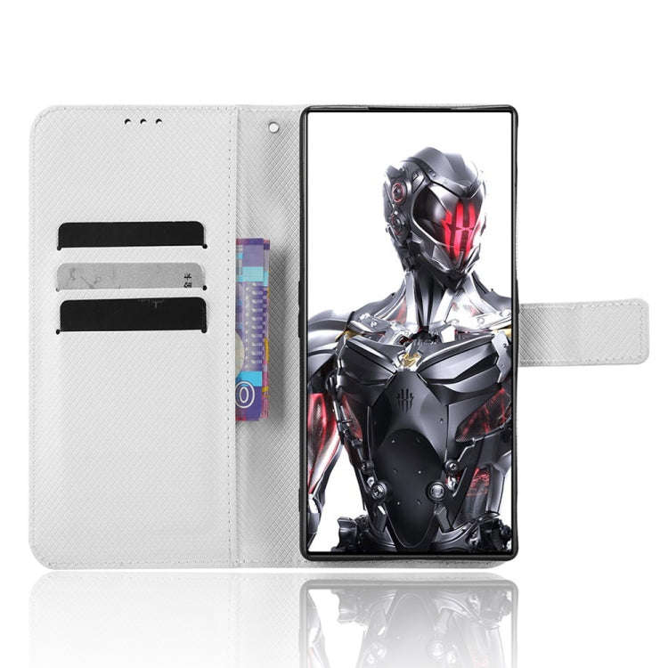 For ZTE nubia Red Magic 8 Pro / 8 Pro+ Diamond Texture Leather Phone Case(White)