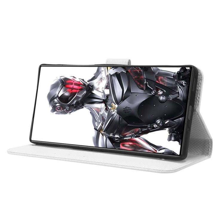 For ZTE nubia Red Magic 8 Pro / 8 Pro+ Diamond Texture Leather Phone Case(White)