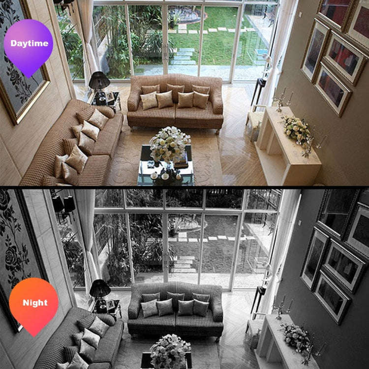 DP36 1080P Smoke Alarm Bulb WiFi Camera, Support IR Night Vision / Motion Detection / Two-way Voice