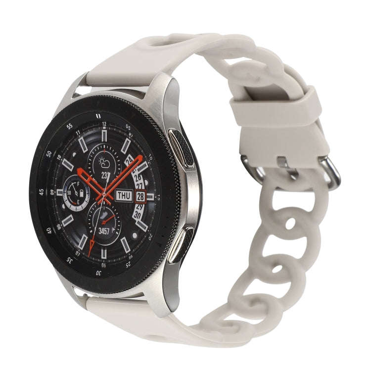 22mm Donut Hollow Silicone Watch Band(Starlight)