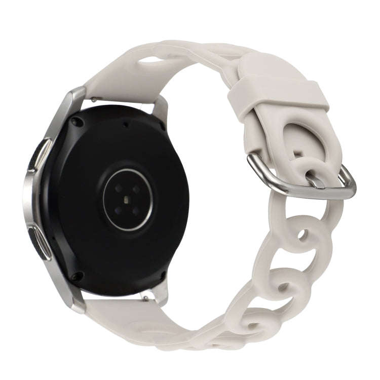 22mm Donut Hollow Silicone Watch Band(Starlight)