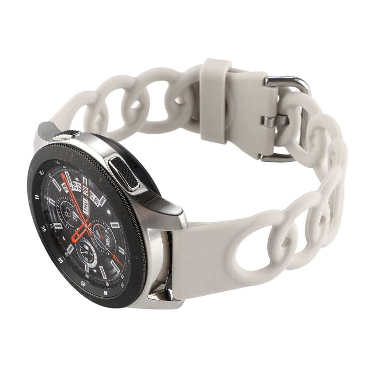 22mm Donut Hollow Silicone Watch Band(Starlight)