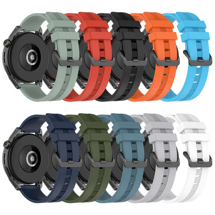 For Coros Apex 46mm/Apex Pro / Ticwatch Pro 3 22mm Vertical Solid Color Silicone Watch Band(Dark ...