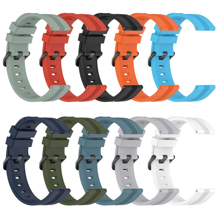 For Coros Apex 46mm/Apex Pro / Ticwatch Pro 3 22mm Vertical Solid Color Silicone Watch Band(White)