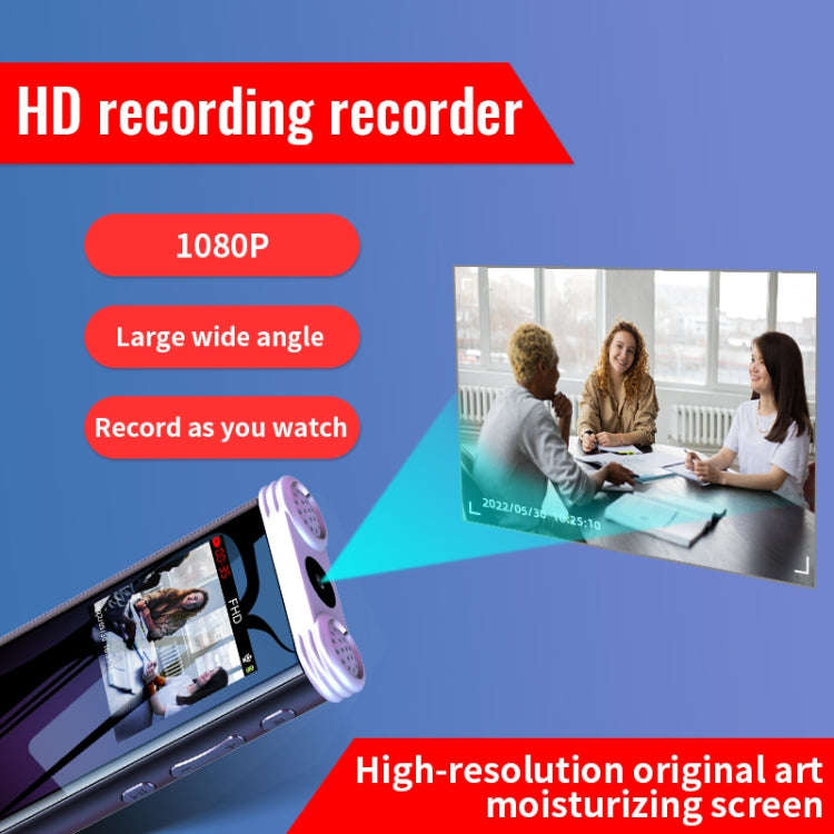 JNN V20 1080P HD Video Motion Detection Recorder, Capacity:64GB(Silver Black)