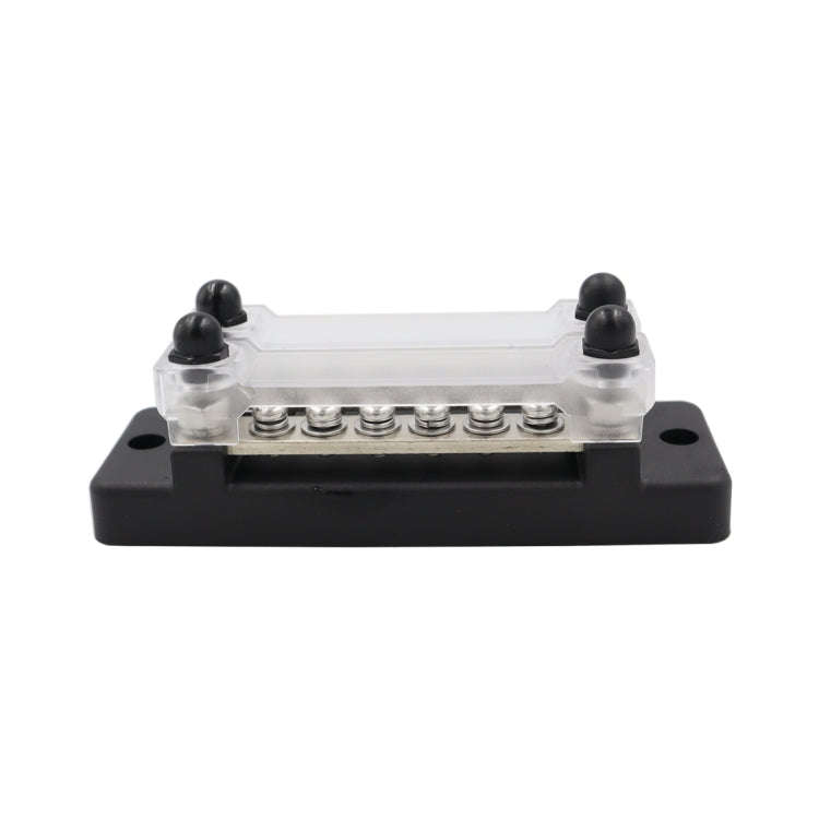 CP-3023-01 150A 12-48V RV Yacht Double-row 6-way Busbar(Black)