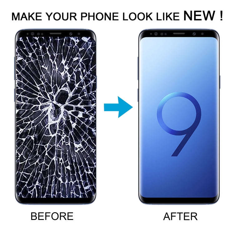 TFT LCD Screen for Samsung Galaxy S9+ SM-G965 Digitizer Full Assembly with Frame(Black)