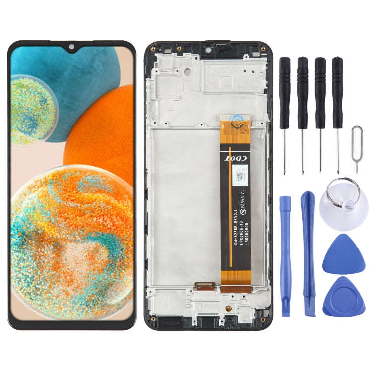 For Samsung Galaxy A23 5G SM-A236 LCD Screen Digitizer Full Assembly with Frame