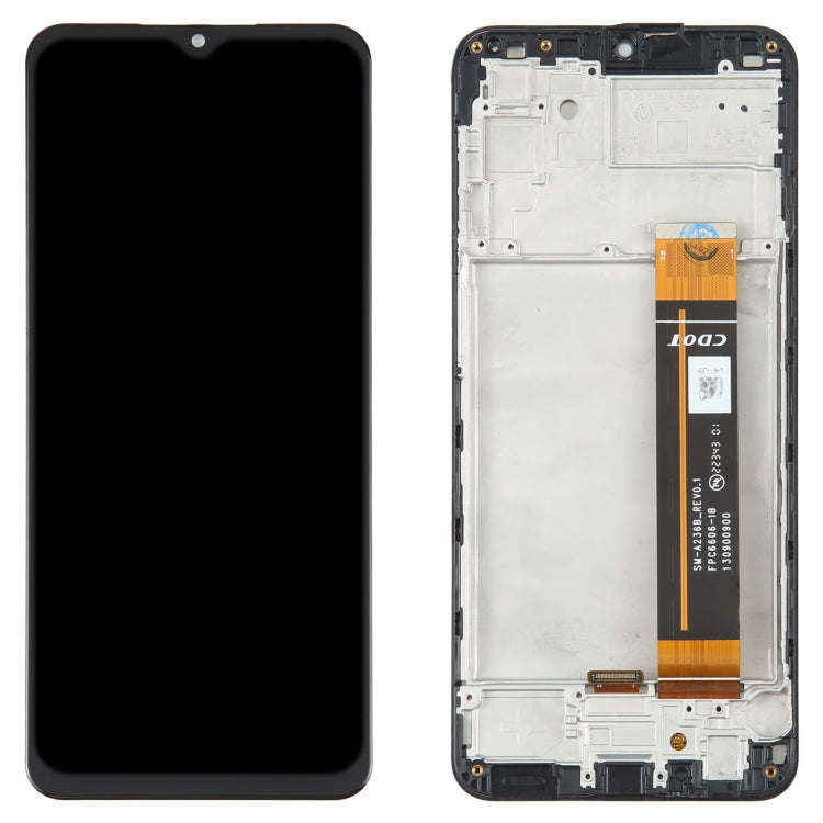For Samsung Galaxy A23 5G SM-A236 LCD Screen Digitizer Full Assembly with Frame