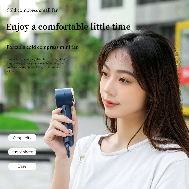 U16 Portable Handheld Cooling Electric Fan(White)