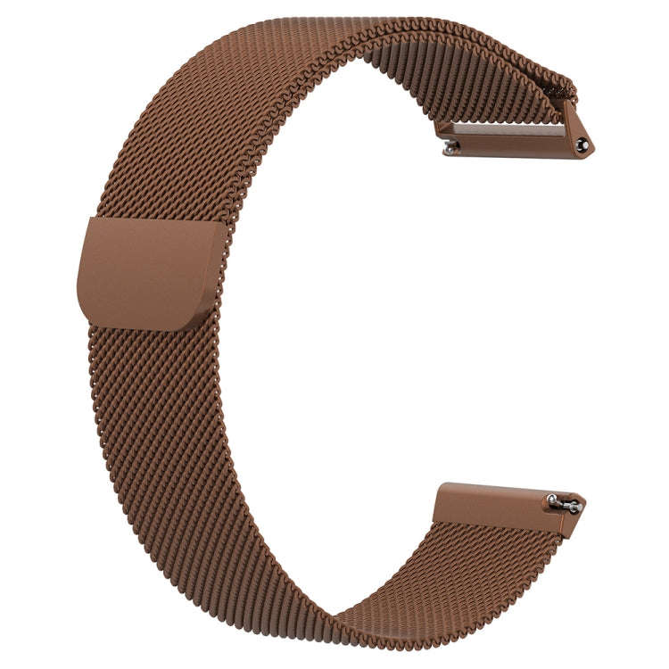 For Fitbit Versa Milanese  Watch Band, Size:S(Coffee)