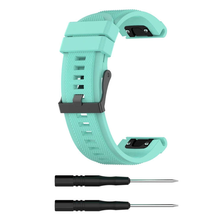 For Garmin Fenix 5X (26mm) Fenix3 / Fenix3 HR Silicone Watch Band(Mint Green)