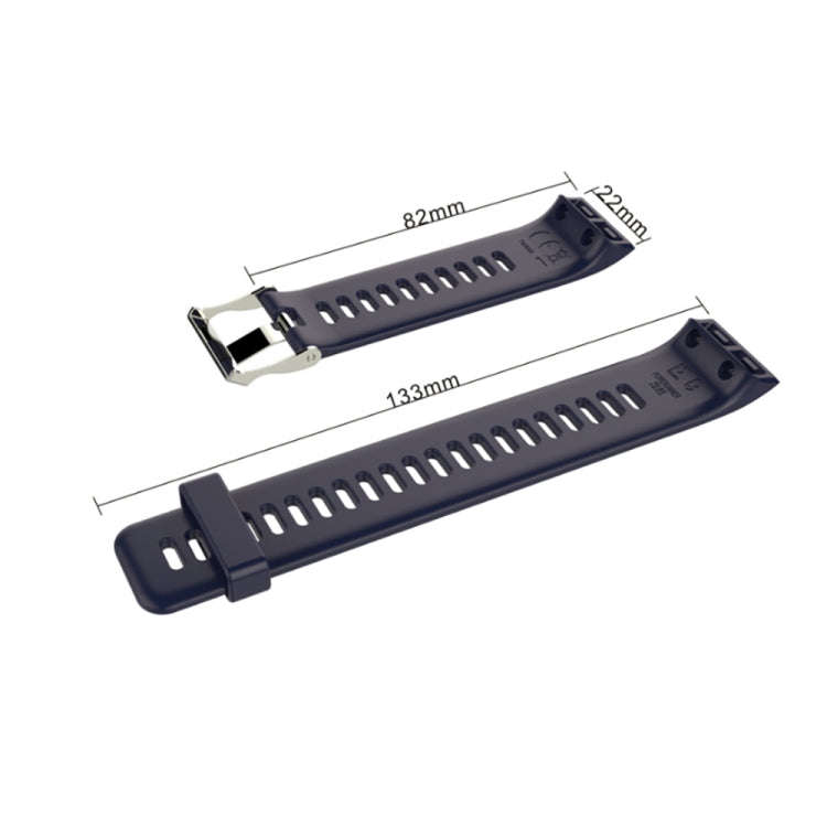 For Garmin Forerunner 30 / 35 Silicone Watch Band(Black)