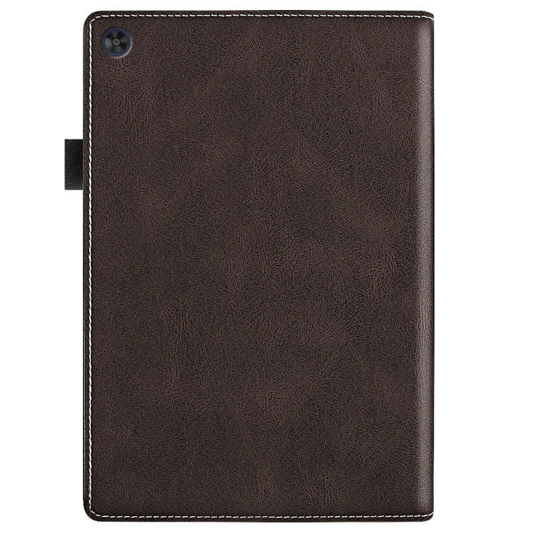 For Huawei MatePad SE Splicing Series Tablet Leather Case(Coffee)