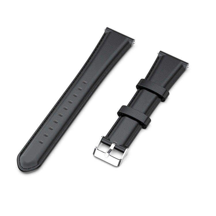 For Garmin Vivoactive 3 Oil Wax Calf Leather Watch Band(Blue)
